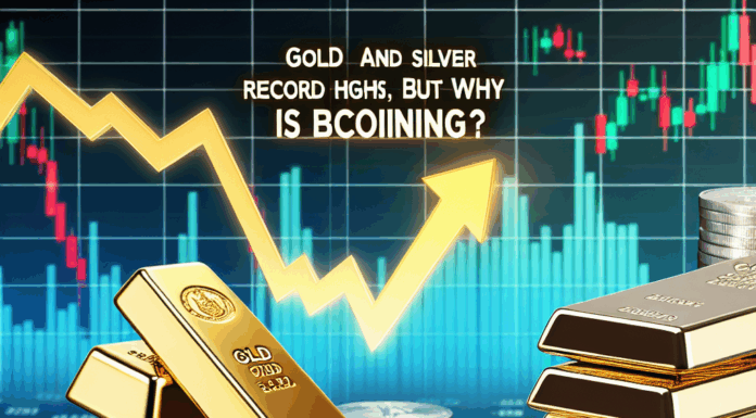 El oro y la plata logran nuevos máximos históricos, pero ¿por qué Bitcoin está en descenso?