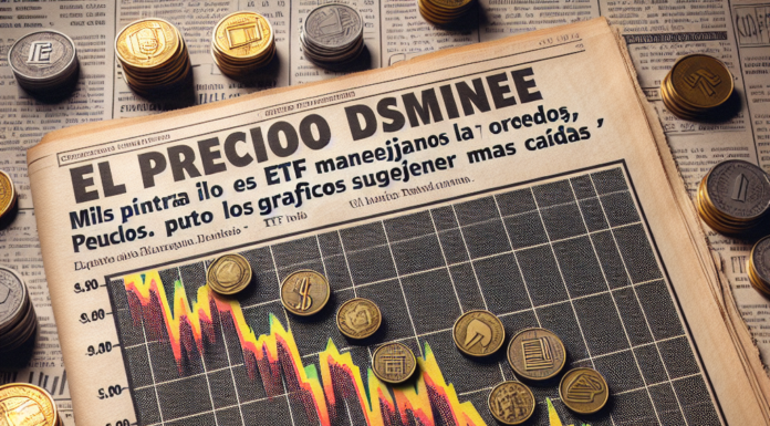 El precio disminuye mientras los ETF manejan la oferta, pero los gráficos sugieren más caídas.