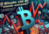El Bitcoin cae en ‘miedo extremo’: ¿Hasta dónde bajará?