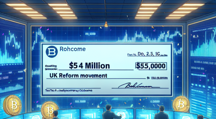 Co-Fundador de BitMEX, Ben Delo, Anuncia Donación de $5.4 Millones a Reform UK de Farage