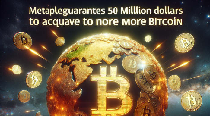 Metaplanet garantiza 50 millones de dólares para adquirir más bitcoin.