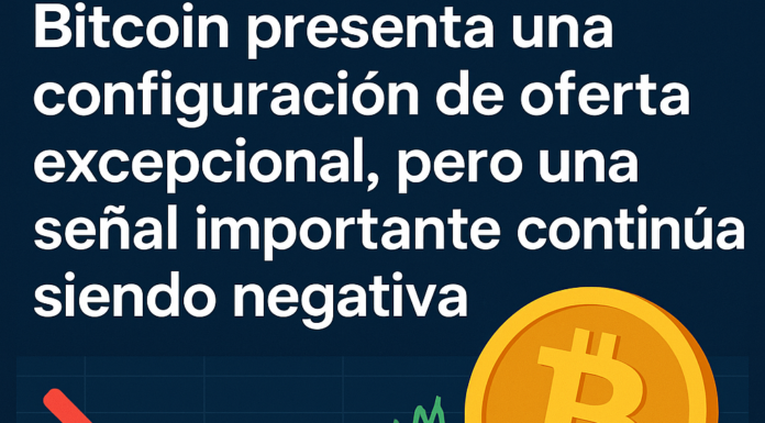 Bitcoin presenta una configuración de oferta excepcional, pero una señal importante continúa siendo negativa.