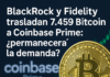 BlackRock y Strategy trasladan 7.459 Bitcoin a Coinbase Prime: ¿permanecerá la demanda?