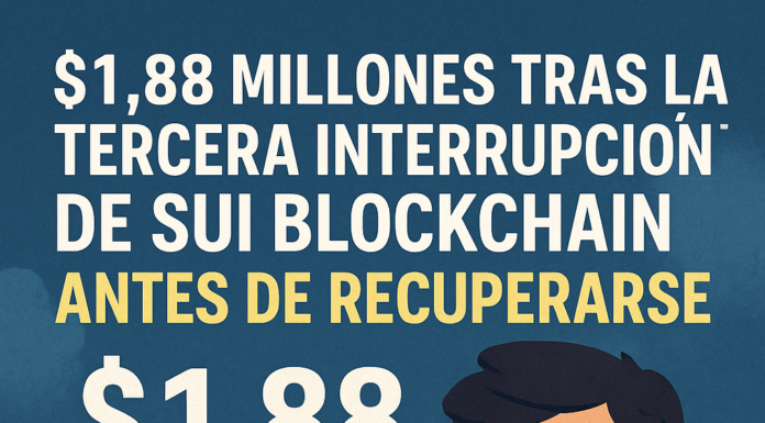 $1,88 millones perdidos tras la tercera interrupción de Sui Blockchain antes de recuperarse.