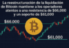 La reestructuración de la liquidación de Bitcoin mantiene a los operadores atentos a una resistencia de $66,000 y un soporte de $61,000.