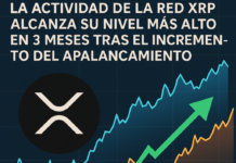 La actividad de la red XRP alcanza su nivel más alto en 3 meses tras el incremento del apalancamiento.