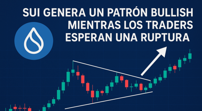 SUI genera un patrón bullish mientras los traders esperan una ruptura.
