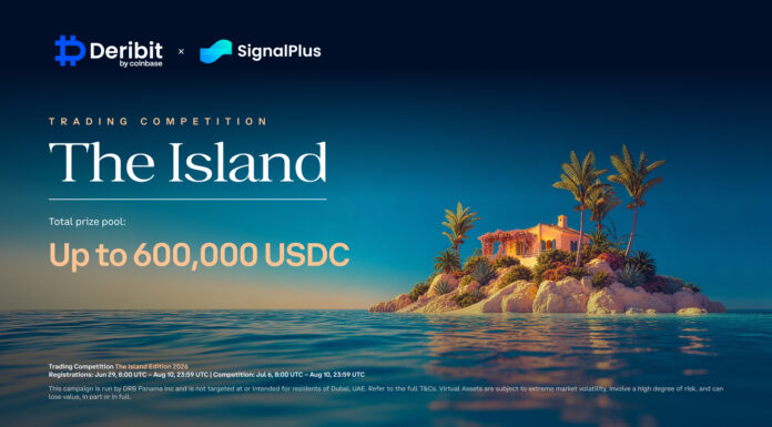 Deribit y SignalPlus lanzan la competencia de comercio insular con hasta $600,000 USDC en premios