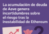 La acumulación de deuda de Aave genera incertidumbres sobre el riesgo tras la inestabilidad de Ethereum.