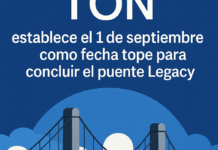 TON establece el 1 de septiembre como fecha tope para concluir el puente Legacy.