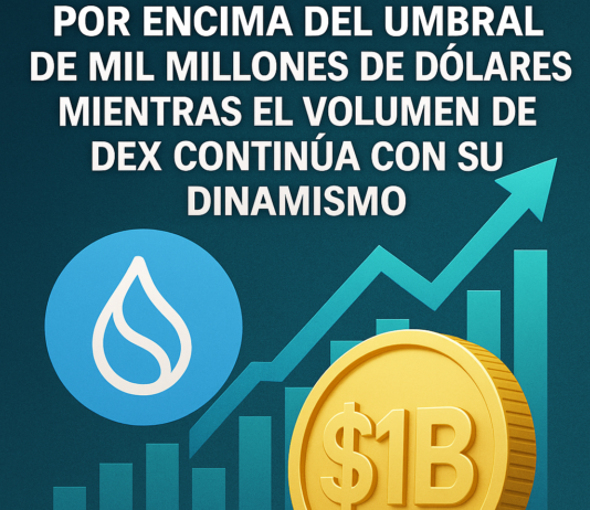 La TVL de Sui se sostiene por encima del umbral de mil millones de dólares mientras el volumen de DEX continúa con su dinamismo.