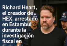 Richard Heart, el creador de HEX, arrestado en Estambul durante la investigación fiscal en Finlandia.