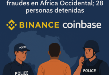 Binance y Coinbase participan en la lucha contra fraudes en África Occidental; 28 personas detenidas
