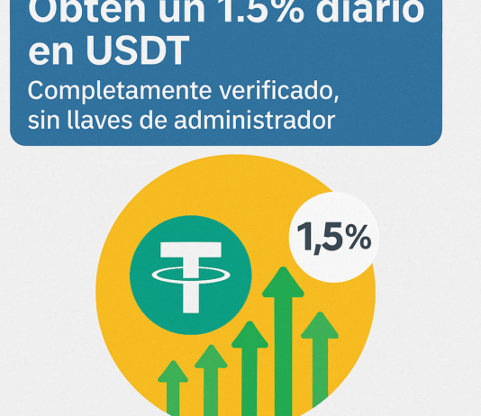 Obtén un 1.5% diario en USDT – Completamente verificado, sin llaves de administrador – Binance Smart Chain